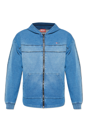 Diesel Hoodie with logo 'S-WAFCOOL-ZIP-LS' | Men's Clothing